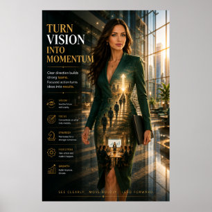 Vision in Momentum verwandeln – Executive Poster