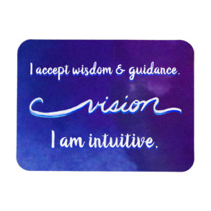 "Vision" Indigo Eye Chakra Inspirierend Worte Magn Magnet