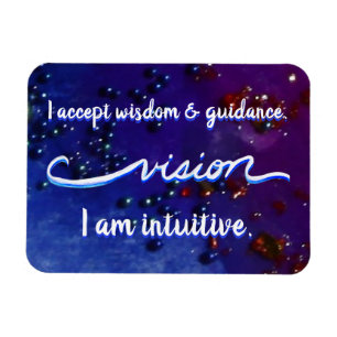 "Vision" Indigo Eye Chakra Mots Inspirants Magnets