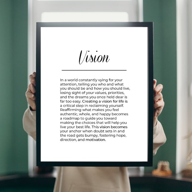 VISION Inspiration Wall Art Poster (Von Creator hochgeladen)