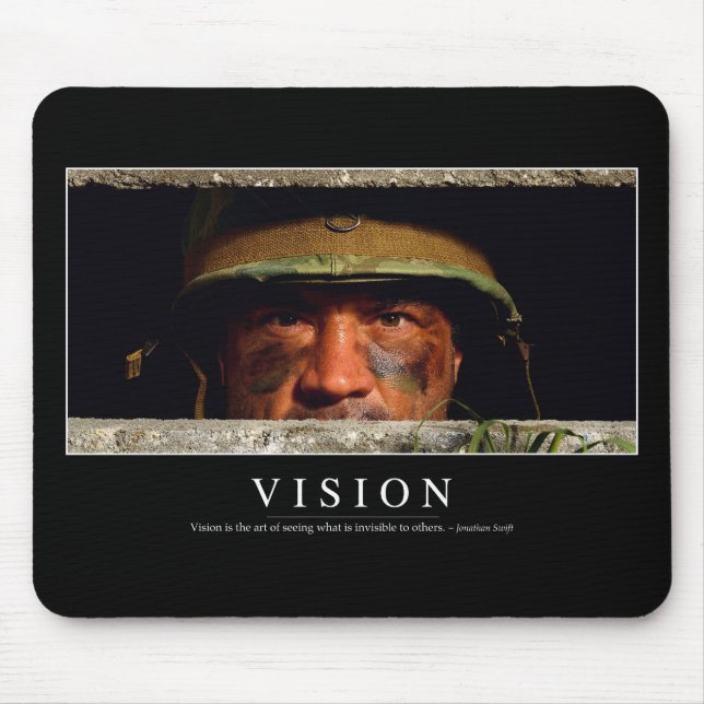 Vision: Inspiration Zitat Mousepad (Vorne)