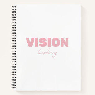 Vision Loading - Motivierend futuristischer Fortsc Notizbuch