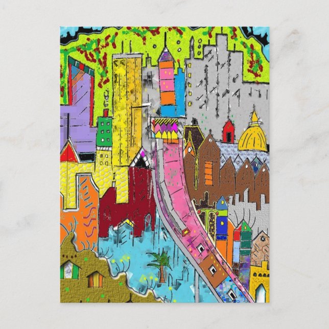 Vision Medellin Colombia Postkarte (Vorderseite)