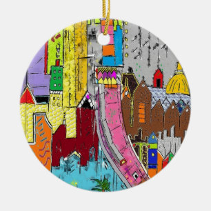 Vision Medellin Kolumbien Keramik Ornament