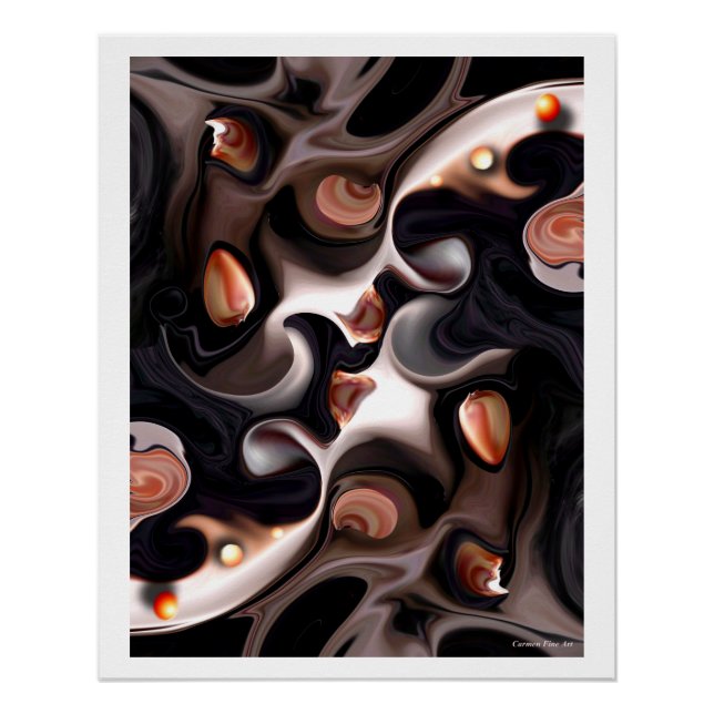 "Vision of Blue Exclusion", Glossy Poster (Vorderseite)