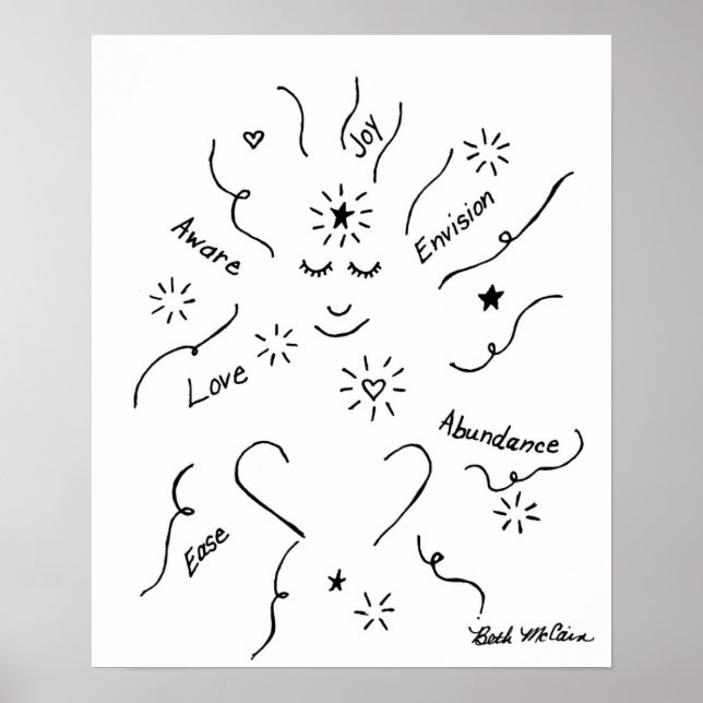 'Vision'-Poster Poster (Vorne)