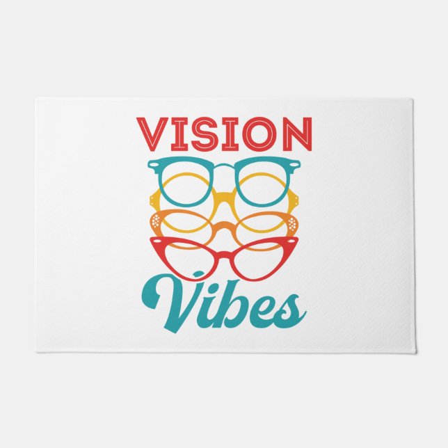 Vision Vibes Optometrisches Optometrie Personal Op Fußmatte (Vorderseite)