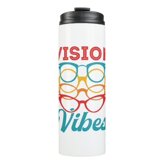 Vision Vibes Optometrisches Optometrie Personal Op Thermosbecher (Vorderseite)