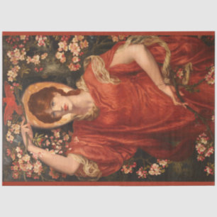 Vision von Fiammetta (von Dante Gabriel Rossetti) Seidenpapier