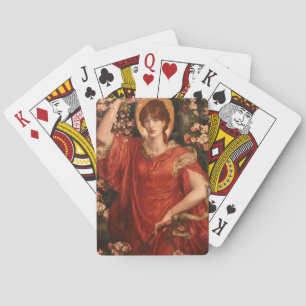 Vision von Fiammetta (von Dante Gabriel Rossetti) Spielkarten