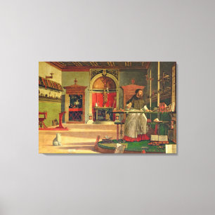 Vision von St. Augustine, 1502-08 (Öl auf Leinwan Leinwanddruck