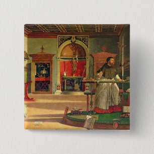 Vision von St. Augustine, 1502-08 (Öl auf Leinwand Button