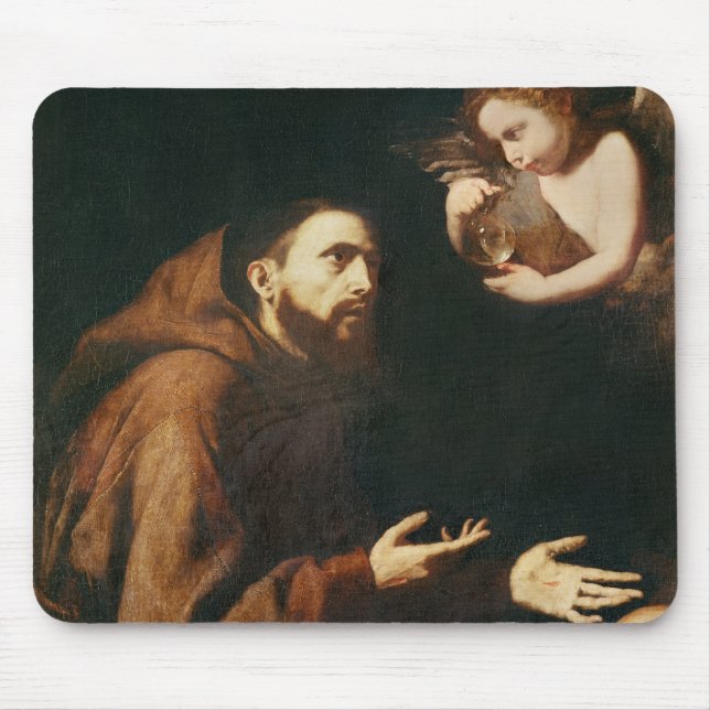 Vision von St Francis von Assisi Mousepad (Vorne)