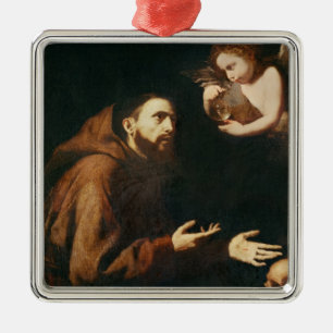 Vision von St Francis von Assisi Silbernes Ornament