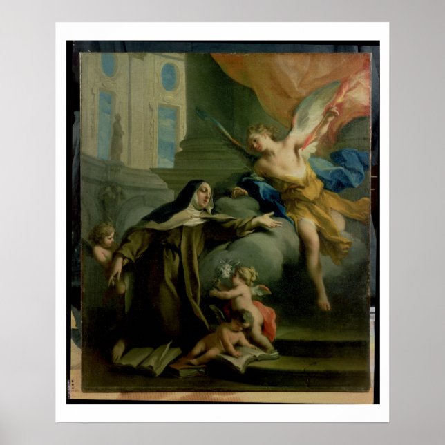 Vision von St. Teresa Poster (Vorne)