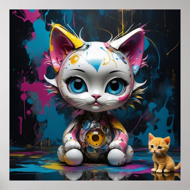 Visionary Kitty Poster (Vorne)