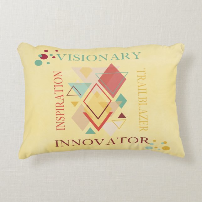 Visionary Trailblazer Innovator Inspiration Dekokissen (Vorderseite)