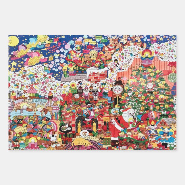 Visionen des Packpapiers für Zuckerplatten Geschenkpapier Set (Vorderseite)