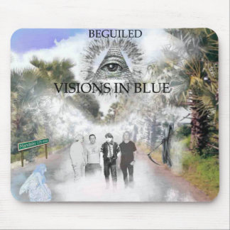 Visionen in blauem Mousepad