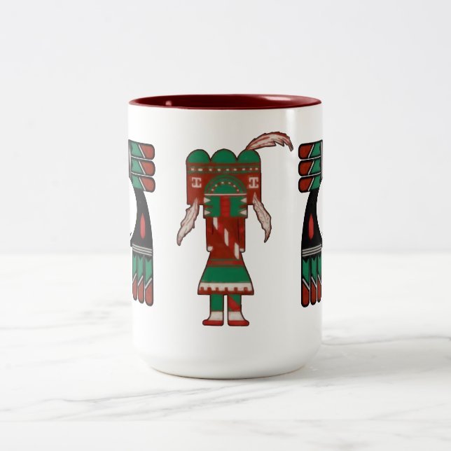 Visionen von Hopi Zweifarbige Tasse (Mittel)