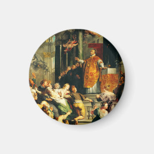Visionen von Ignatius von Peter Paul Rubens Magnet