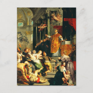 Visionen von Ignatius von Peter Paul Rubens Postkarte