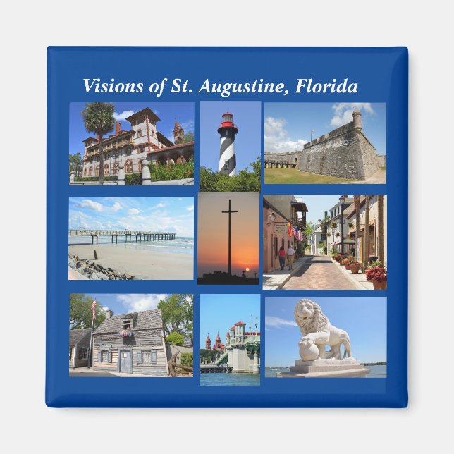 Visionen von St. Augustine, Florida Magnet (Vorne)