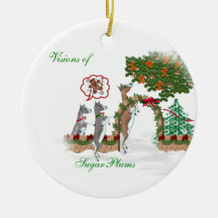 Visionen von SugarPlums Weihnachten Keramikornament