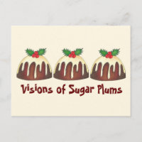 Visionen von Zuckerpflaumen Weihnachtsmuschel Pudd