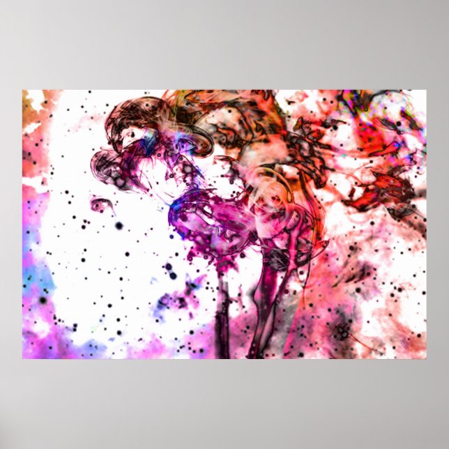 "Visions in the Smoke" Poster (Vorne)