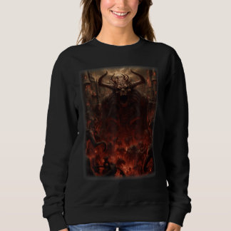 Visions of Hell Satan Devils Demons Monster Skelet Sweatshirt