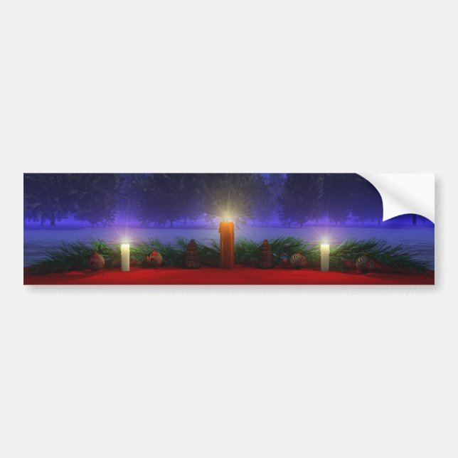 Visions plus lumineuses Sticker pare-chocs de Noël (Devant)