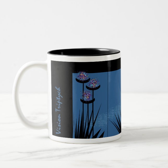 Visions-Triptychon Zweifarbige Tasse (Links)