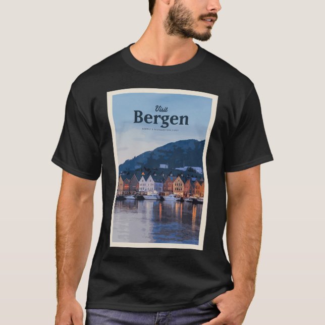 Visit Bergen T-Shirt (Vorderseite)