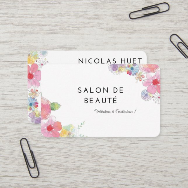 Visit card for business  visitenkarte (Vorderseite/Rückseite Beispiel)