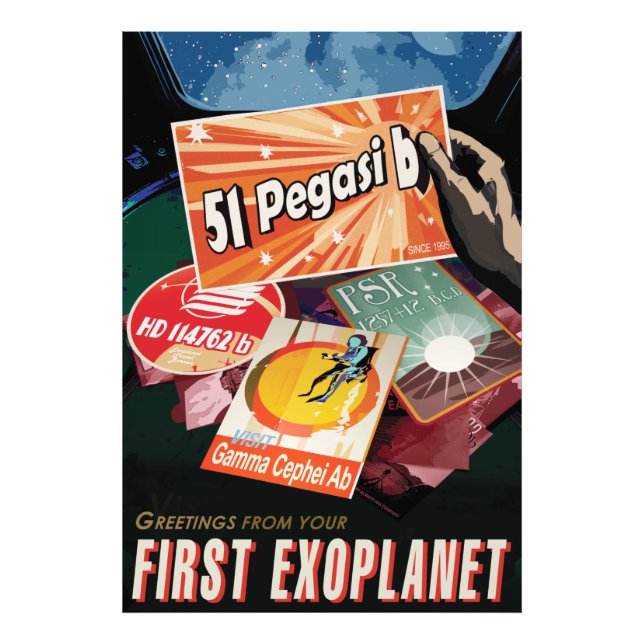 Visit First Exoplanet Found Outside Solar System  Fotodruck (Vorne)