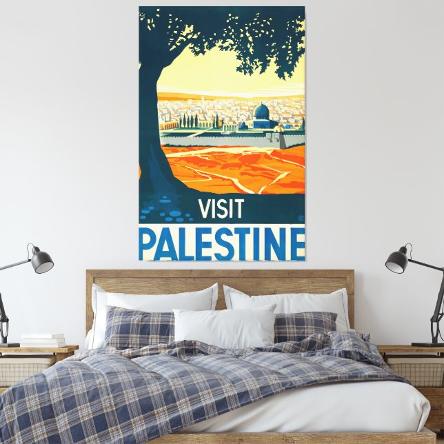 Visit Palestine Leinwanddruck (Insitu (Schlafzimmer))
