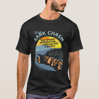 Visit Sark Chasm Novelty T-Shirt