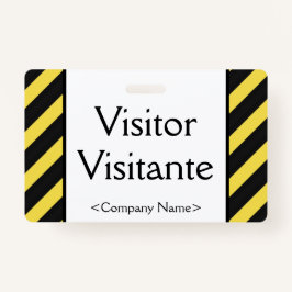 "Visitante"-Abzeichen Ausweis