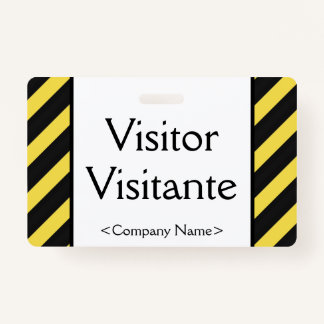 "Visitante"-Abzeichen Ausweis