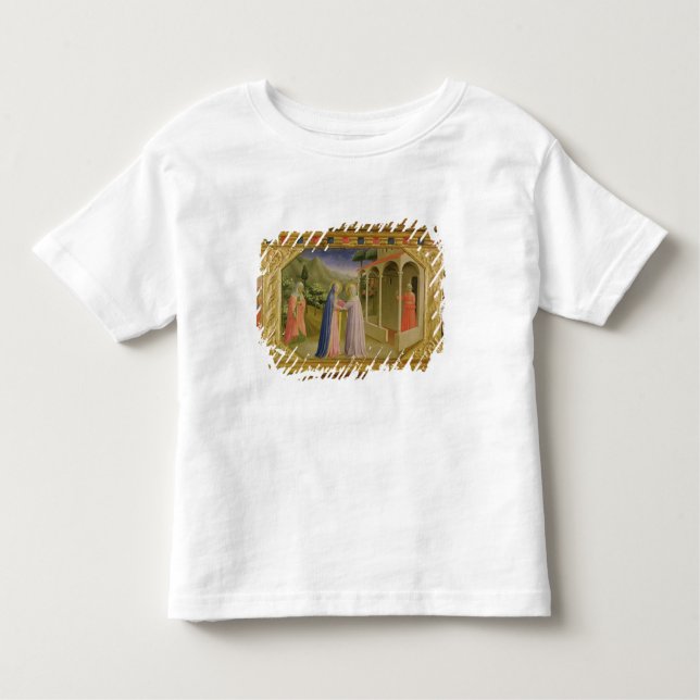 Visitation, von Predella Ankündigung Kleinkind T-shirt (Vorderseite)