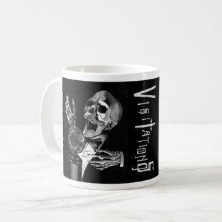 Visitations Comic Book Singing Skull Kaffeetasse