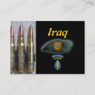 Visite 1er green béets forces spéciales irak carte de com