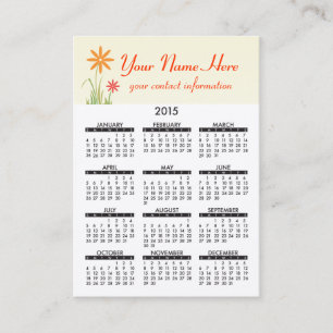 Visite 2015 aménagements d'ABC de calendrier de carte de