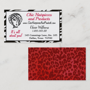 Visite "Accessoires de cheveux chic & Produits” Carte de 