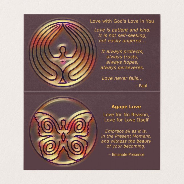 VISITE AMOUR BOUCHE BÉE - CARTE DE TÉMOIGNAGE (Intérieur déplié)