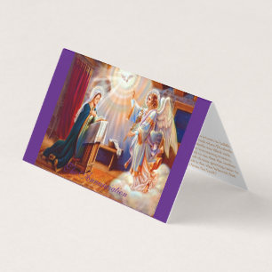 Visite Annonciation (2) - Carte de prière