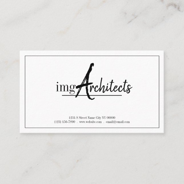 Visite Architectes professionnels, Design, Carte de visit (Devant)