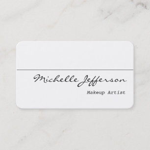 Visite Artiste de maquillage du coin arrondi Carte de vis