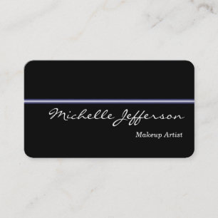 Visite Artiste de maquillage en angle rond Carte de visit